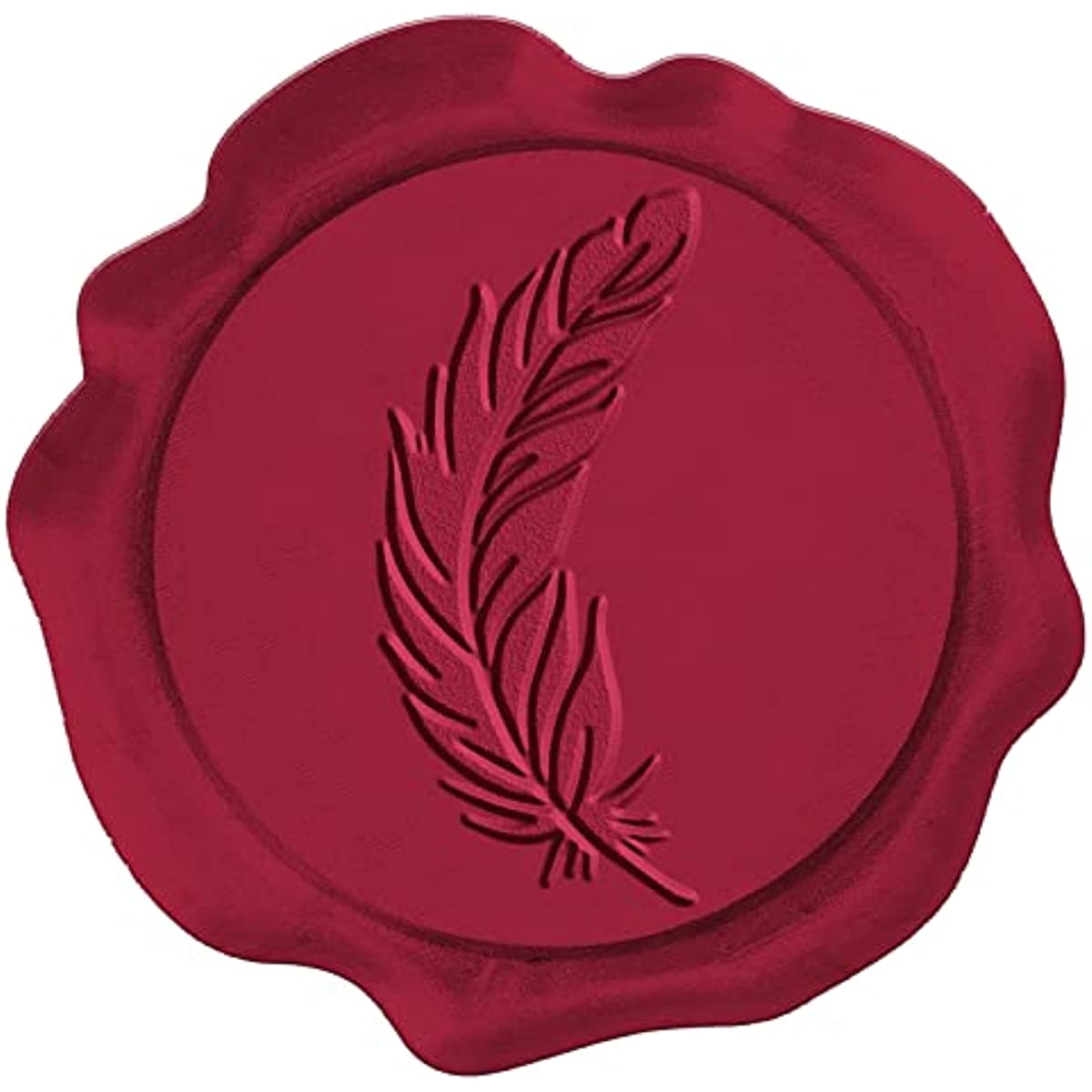 50 pcs Red Feather Wax Stamp Stickers Quill Pen Envelope Seal Stickers  1.21in Self Adhesive Sealing Wax Stamp Feather Stickers for Wedding  Invitation Cards Gift Wrapping Scrapbooking 